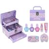 Shobido Kuromi Makeup Box Cosmetic Set Purple Lip Gloss Lip Balm Nail Polish Eyeshadow Palette Nail File Water-Based