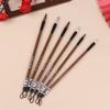 6Pcs White Clouds Bamboo Wolf'S Hair Writing Brush For Calligraphy Brushes