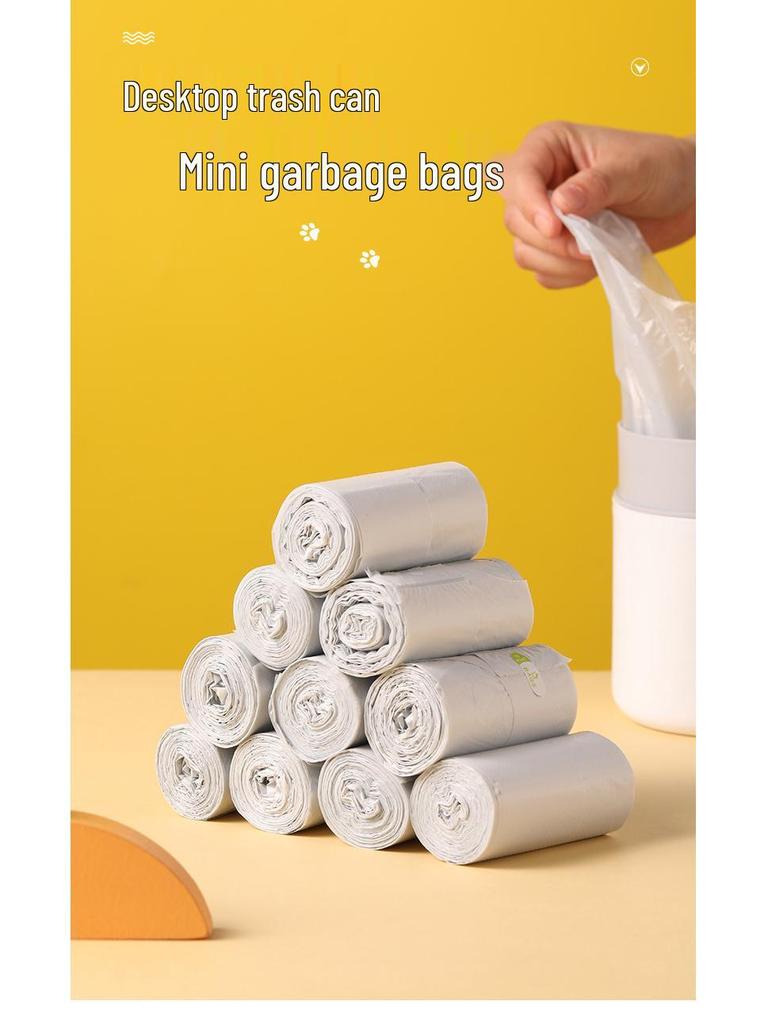 Rice Wood Press-Type Desktop Trash Can for Home, Office, Car - Wastepaper Basket & Storage Bin