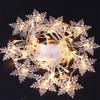 Christmas Snowflakes LED String Lights Flashing Fairy Curtain Lights Waterproof For Holiday Party Wedding Xmas Decoration