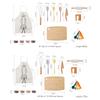 Montessori Kids Play Kitchen Set Pretend Play Cooking Toys Set Kitchen Toys Playset For Toddlers Cutting Board Apron for Kids