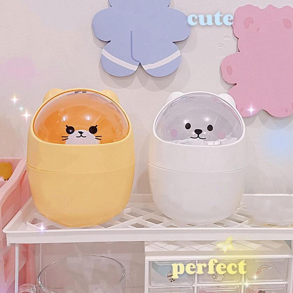 Прекрасный держатель для мусора Отличный практичный разделенный дизайн Компактный мини-настольный мусорный бак