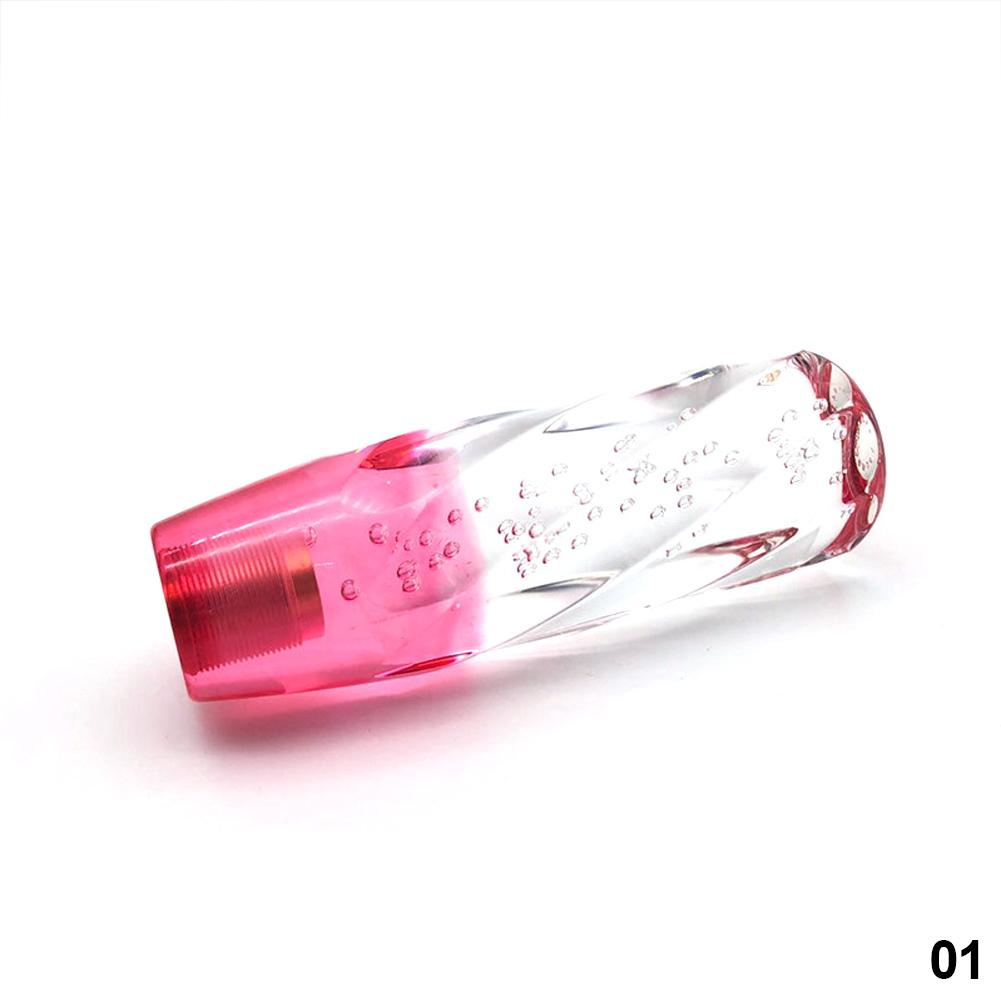 Ручка переключения передач для автомобиля, ручка переключения передач, ручка переключения передач, кристалл, прозрачный пузырь, фиолетовый, синий, рычаг переключения передач, 10 см