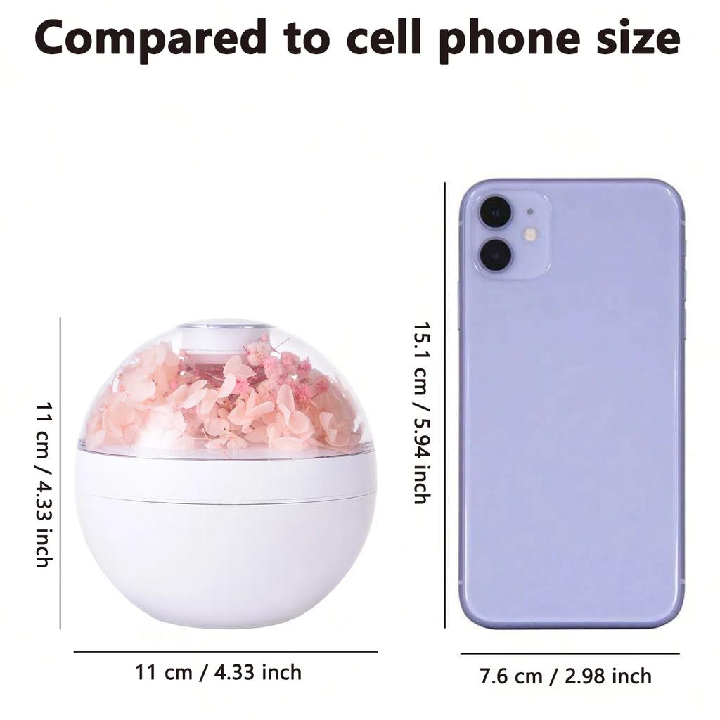 Eternal Flower Air Humidifier 200ML Mini USB Home Atmosphere Night Light Festival Gift Creative Artificial Christmas Diffuser