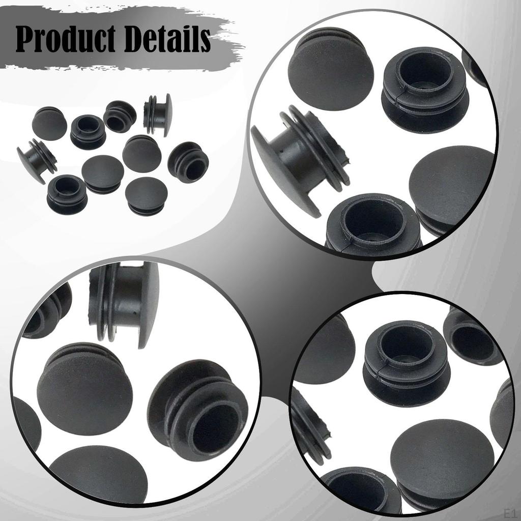 20Pcs Tubing End Cap Table Chair Insert Plugs Easy to Use 25mm Tube Furniture Finishing Plug for