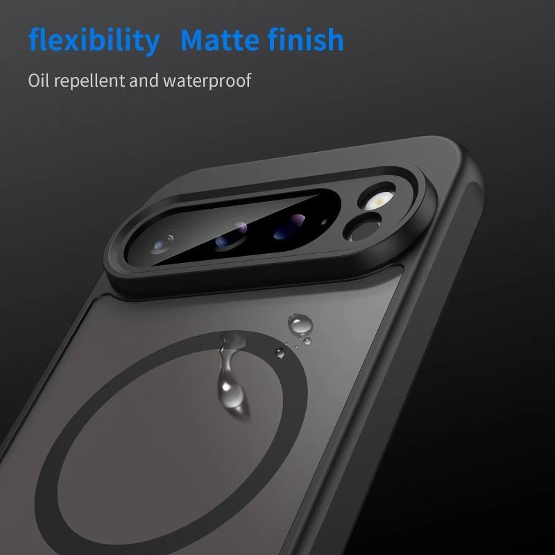 Матовый полупрозрачный чехол для Magsafe для Google Pixel 10 9 ProXL 8 7 6 Pro 9 8 7 6 A Магнитный чехол из ТПУ с беспроводной зарядкой и противоударной защитой