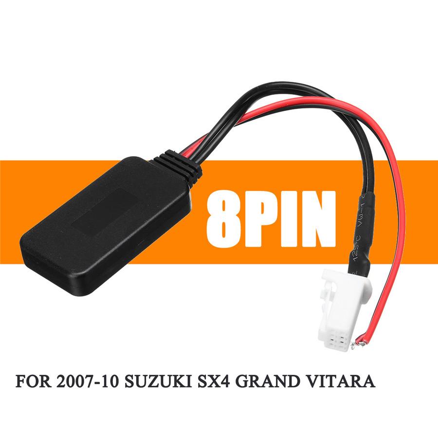 Approx.17.5cm 12V ACC+ Bluetooth Adapter Aux Cable for Suzuki SX4 Grand Vitara