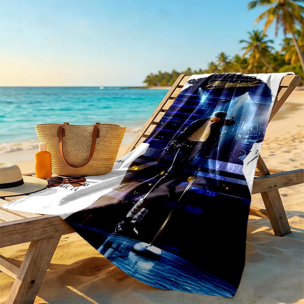 Michael Jackson Beach Towel Super Soft Microfiber Quickdry Fabric Comfortable Lightweight