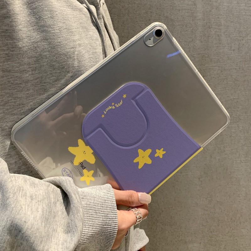 IPad Air 6 5 4 Case 10.9 Inch Pro 11 Mini 7 8 9 With Stand Anti-Slip Cartoon Flip Cover Acrylic Shell