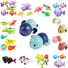 Swimming Cartoon Clockwork Toy Childrens Bath Loveliness Plastic Material