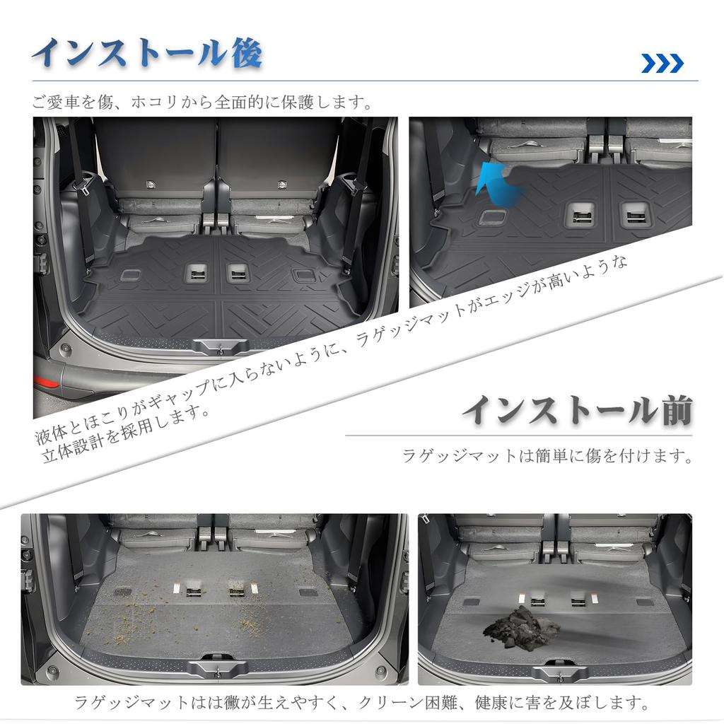 Toyota Sienta 3rd Generation 10 Series Luggage Mat Track Mat Sienta 10 Series Luggage Tray Cargo Mat Trunk Tray Floor Mat Car Parts Luggage Mat Sienta