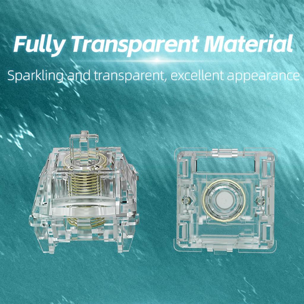 GATERON Магнитный Шарик Макс Макс Клавиатура Линейные Заводские Полностью Прозрачные Позолоченные Пружины Переключатели клавиш со Свободной Позиционированием с Постоянным Магнитом Для Магнитных