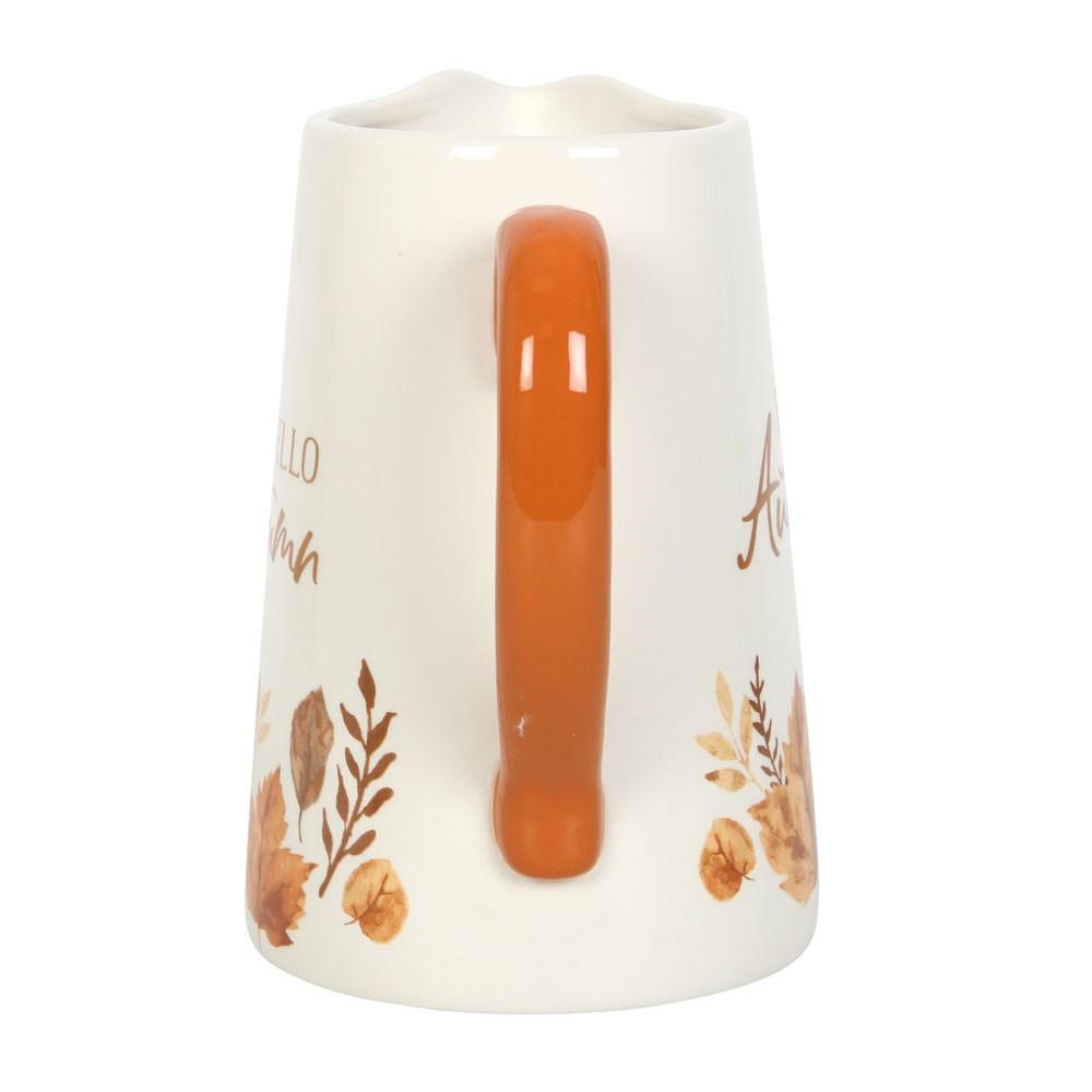 Something Different Hello Autumn Leaf Ceramic Flower Jug