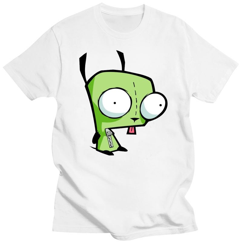 Unisexs Clothing  Gir - Hoodie (Invader Zim) T Shirt Invader Zim Tee Dog Robot Nicktoon Nicktoons Cartoon Cartoons Scene 2000s Inva