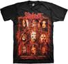 Slipknot Мужской Ржавое Лицо (Назад Печать) Футболка Большая Черная