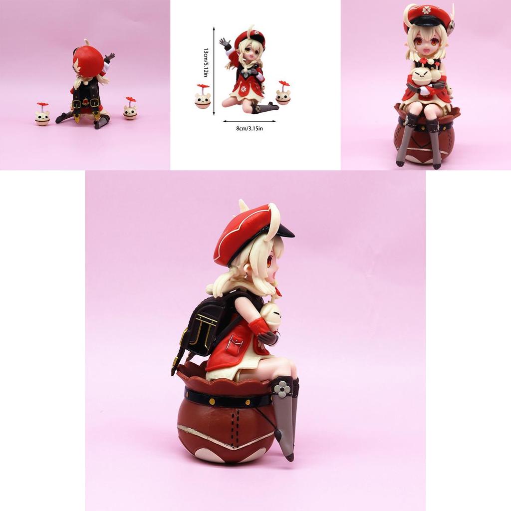 888 Brand Original God Klee Spark Knight Gk Klee Sitting And Standing Game Peripheral Collectible Model 11-13cm Pvc Figurine