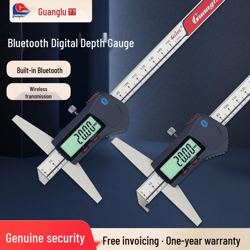 Высокоточный Bluetooth-глубиномер Guilin Guanglu с беспроводным цифровым дисплеем и встроенным адаптером для подключения к компьютеру