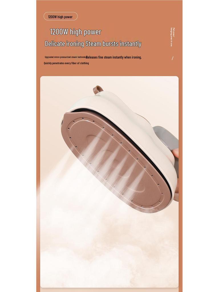 Portable High-Power Handheld Electric Iron with Large Steam Display for Garment Care