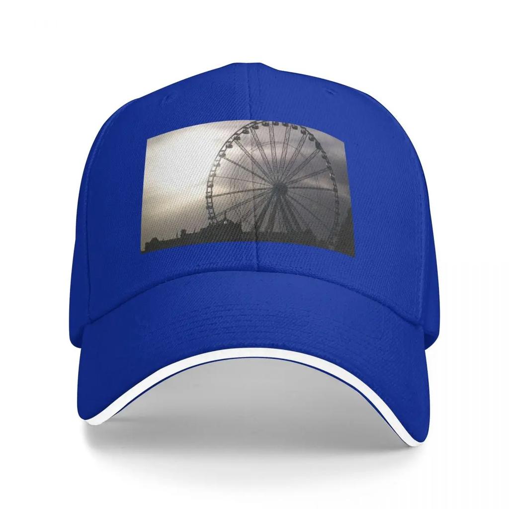 Ferris Wheel In Torquay Devon Baseball Cap Trucker Hat hard hat Women Hats Unisexs