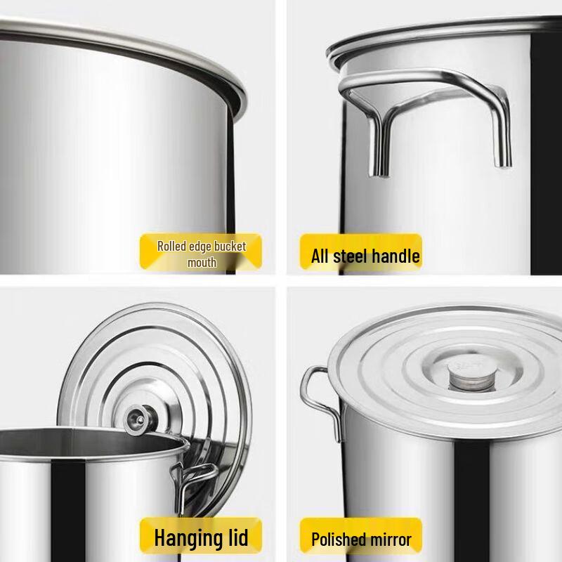 Lianmei Commercial 201 Stainless Steel Thickened Stockpot with Lid