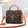 Elegant Shoulder Bag for Women Luxury Top-handle Handbags Fashion Exquisite Print Leather Messenger Crossbody Bag Phone Purse