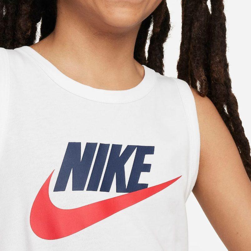 Nike Спортивная майка Essential Белая Детская FV5325-100