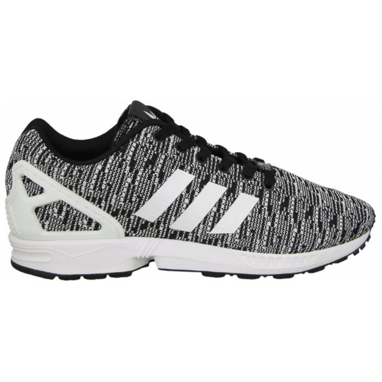 adidas Оригинальные ZX Flu Ткань Износостойкие Дышащие Низкие Беговые Кроссовки Мужские Черный Белый BB2166()