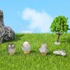 STOBOK Миниатюрные Фигурки Сов, 12 Штук, Миниатюрные Статуэтки Сов из Смолы, Аксессуары для Сказочного Сада, Мини Фигурки Животных для Моховых Ландшафтов, DIY