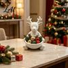 Unique Birthday Present 3D Printed Reindeer Jewelry Tray Unpainted White DIY Ring Dish Organizer Small Accessory for Earrings Keys Cute Christmas