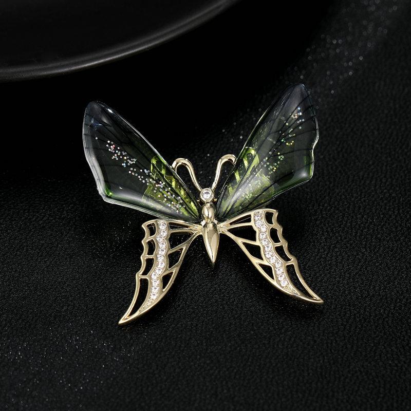 Transparent Wings Butterfly Brooch With Personalized Designs