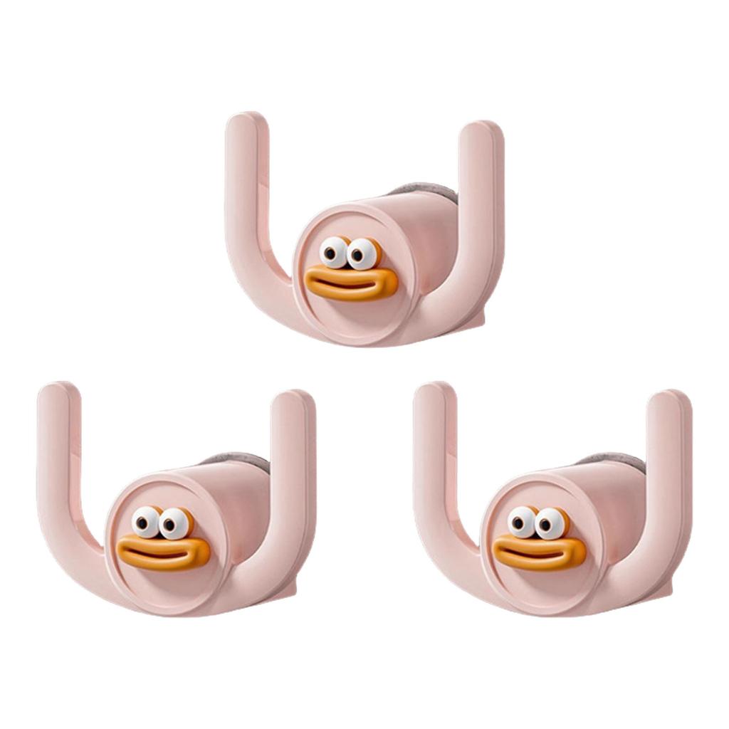 3 шт. Прочный Без сверления Ванная комната Подвесной крючок Пластиковые материалы Портативный аксессуар для дополнительного хранения на кухнях