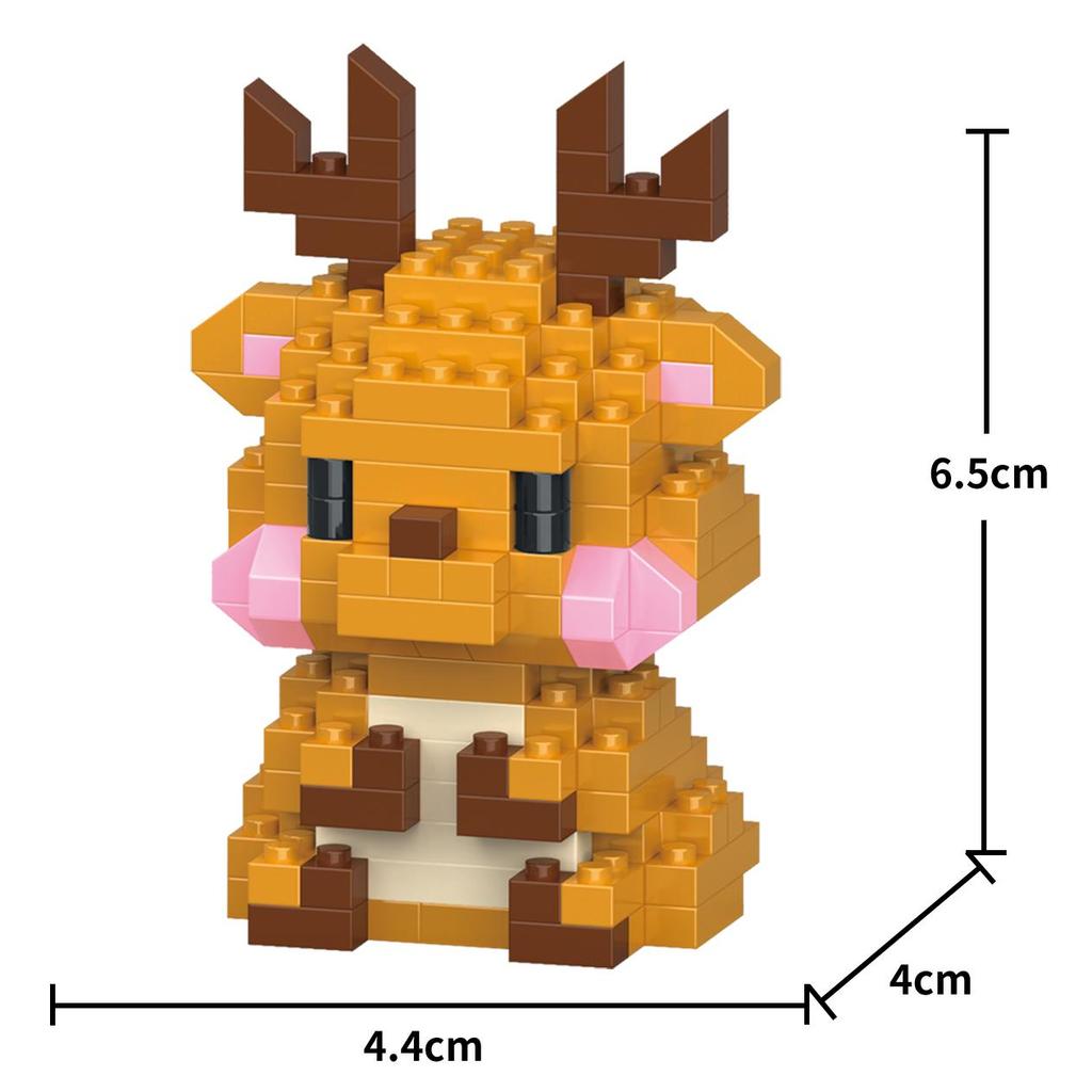 Creative Building Blocks 25 Stypes Cute Animal Cartoon Model DIY Collect Fans Education Toys for Kids Gift for Girls