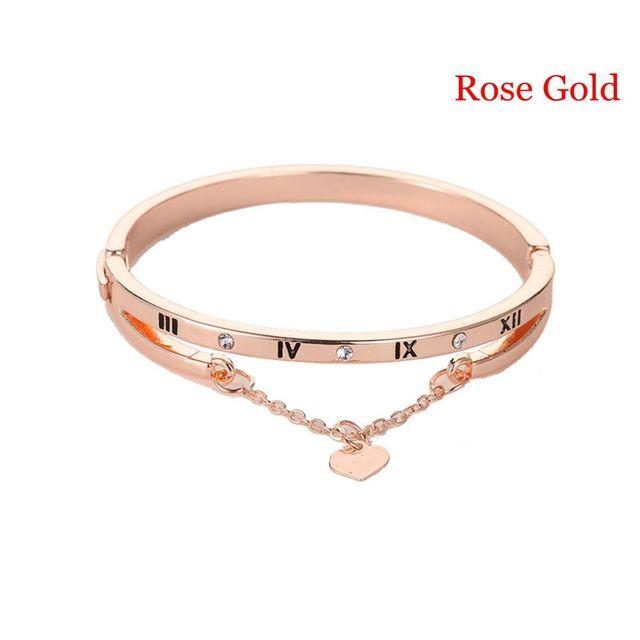 Роскошные браслеты из розового золота из нержавеющей стали, браслеты с женским сердцем, навсегда, любовь, брендовый браслет с подвесками для женщин, известные ювелирные изделия