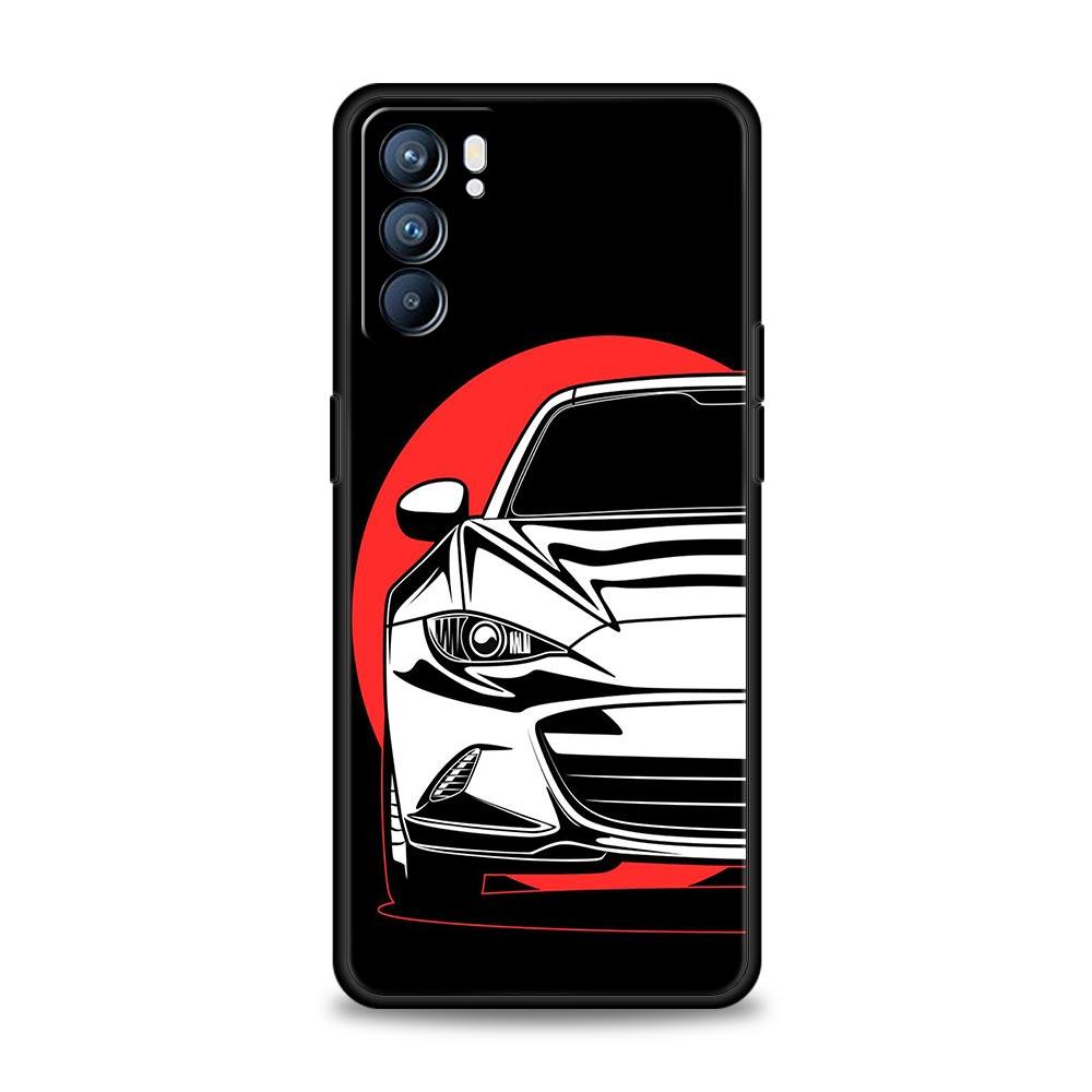 Чехол для спортивного автомобиля JDM Tokyo Drift для Oppo Find X6 X5 A54 A53 A52 A9 A15 A95 A17 A16 A76 A74 A57 Reno7 Reno6 Pro Plus 5G