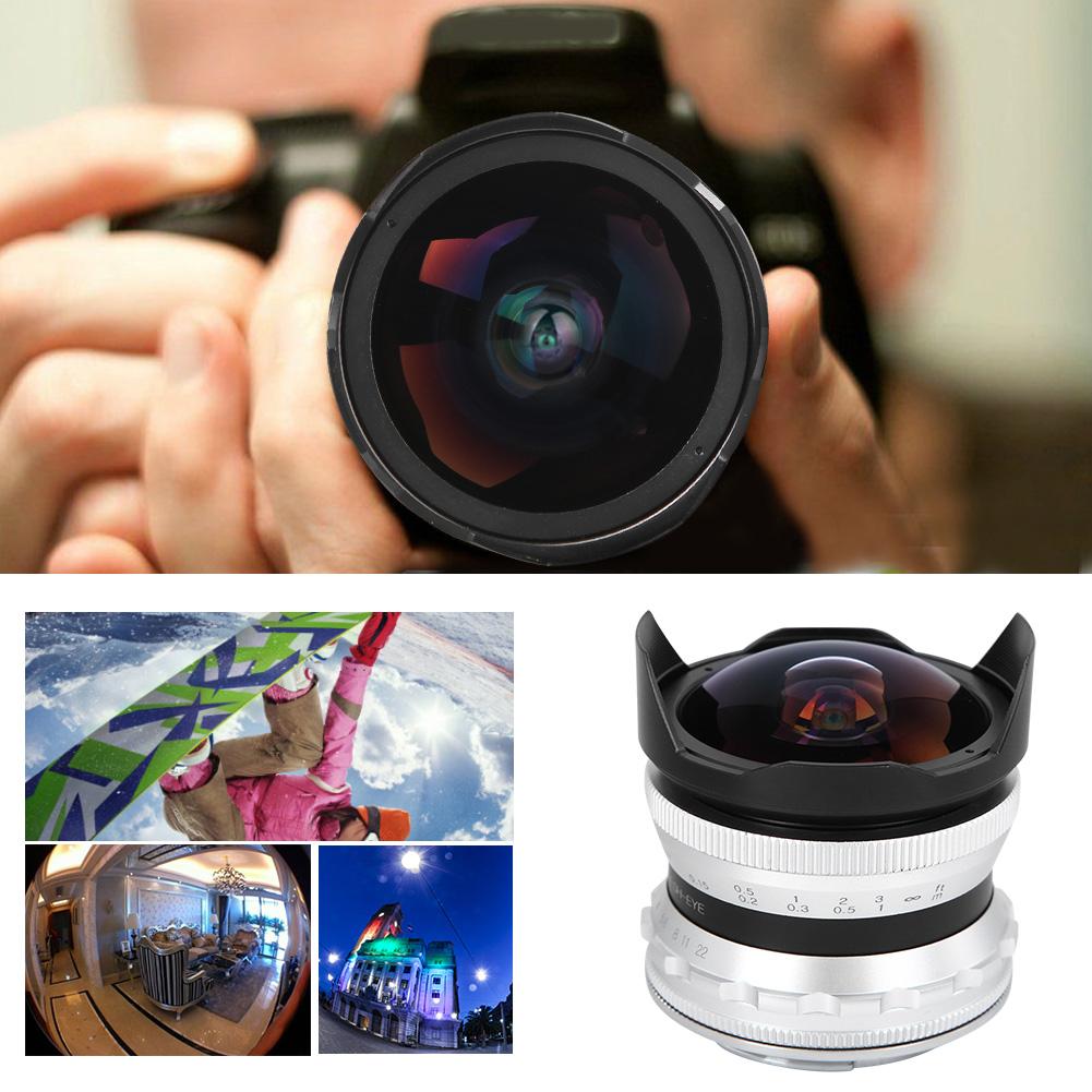7.5MM F2.8 Fisheye беззеркальный объектив для камеры Optimize Imaging Brass Mount M43 для Olympus E M5