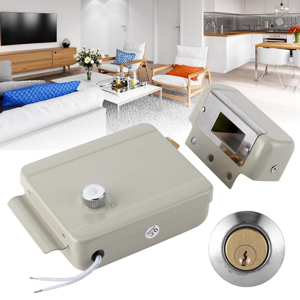 9?Электрическая защелка для двери 12 В Контроль доступа к двери 2?Проводные электромагнитные замки для сообщества