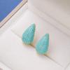 CMM European and American CZ Zirconia Drop Earrings Ear Stud Temperament Fashion Full Turquoise Color for Women