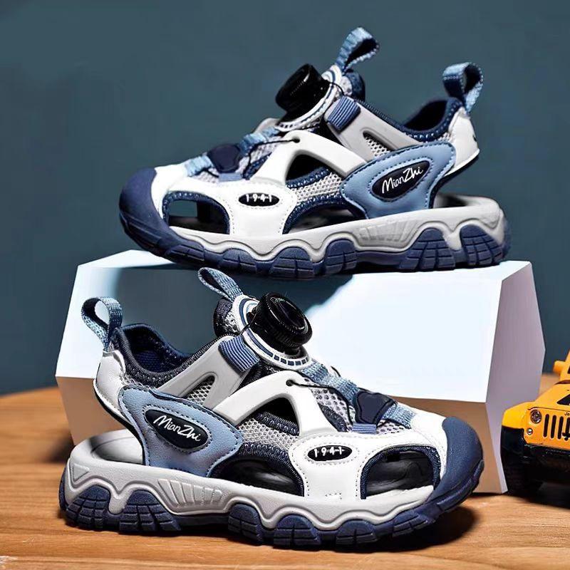 Youth style shoes Boys Sandals Lightweight Closed-Toe Running Shoes Kids Casual Outdoor Sport Footwear