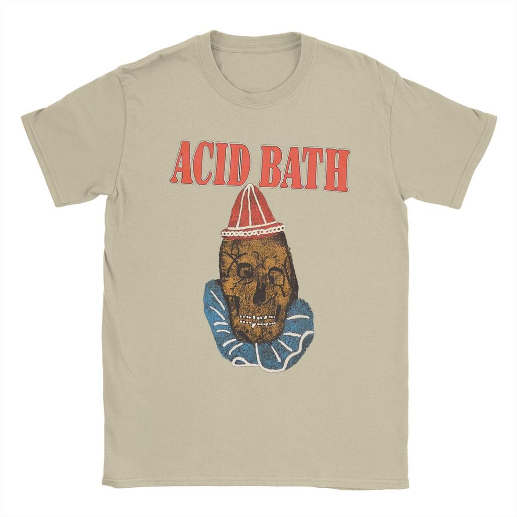 Мужские футболки Acid Bath Vintage 100% Хлопок Футболка с коротким рукавом Круглый вырез Одежда 5XL