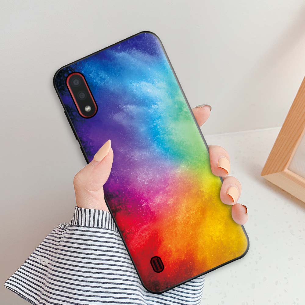 Case For Samsung Galaxy A01 Case A01 Bumper 5.7inch Soft Silicon Back Cover Phone Case For Samsung A01 GalaxyA01 A 01 A015 Coque