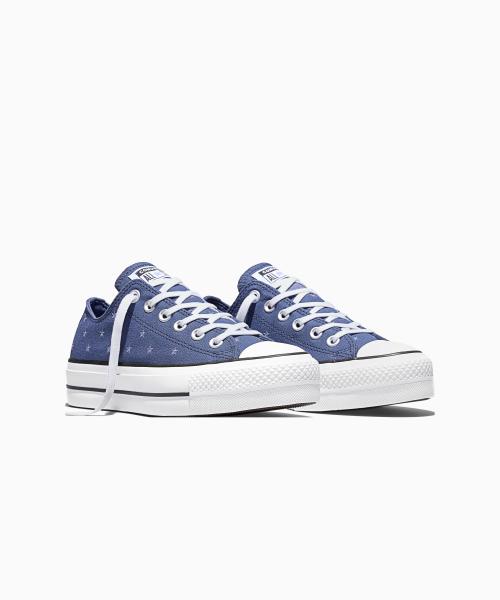 [Converse] Chuck Taylor All Star Lift Embroidered Stars Indigo Storm (A16114C)