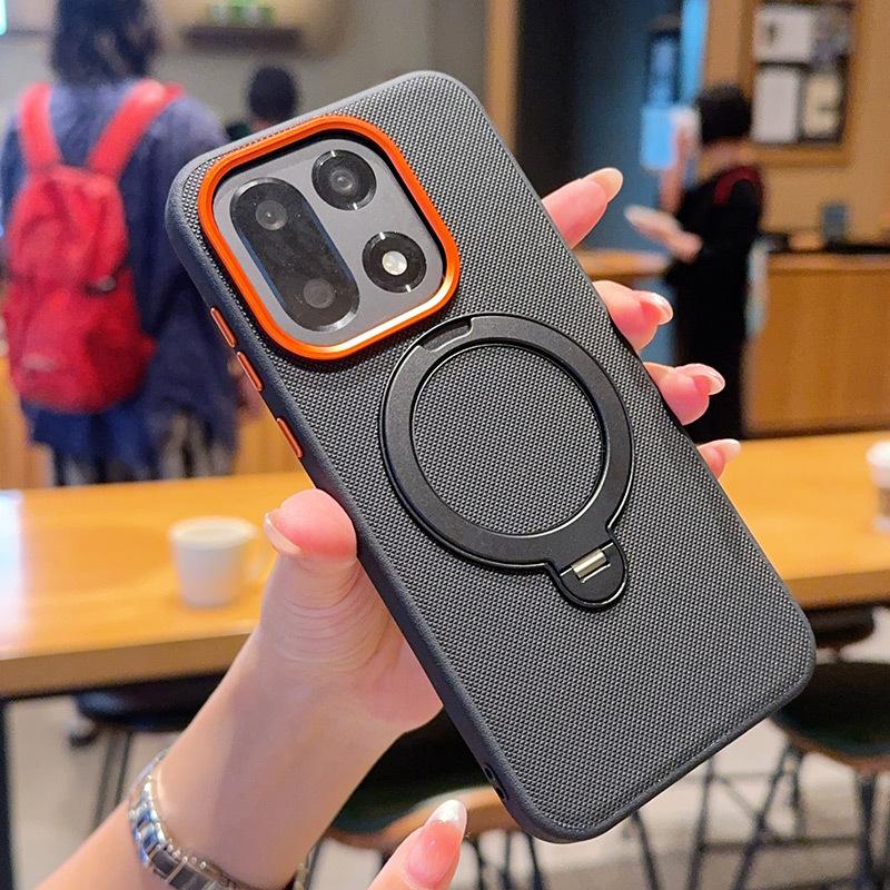 Phone Cases OPPO,Rotatable Magnetic Shock‑Resistant Phone Case with Stand
