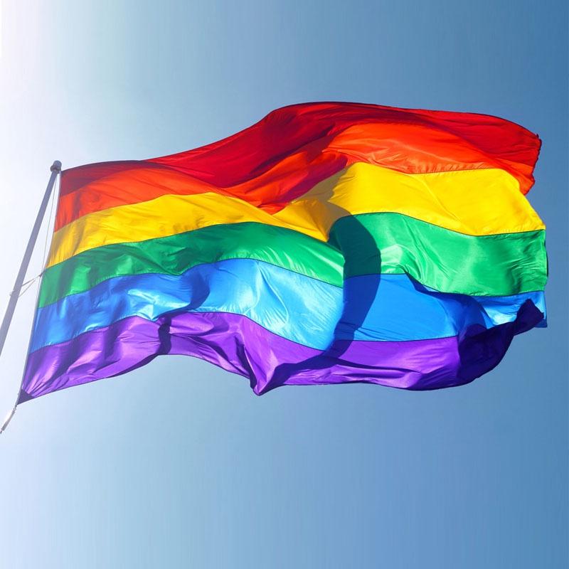 Vibrant Rainbow Lgbt Flag 5ft X 3ft Ideal For Festivals And Parades With Metal Eyelets