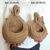 Woven Storage Basket Simulated Rattan Hanging Basket New Fruit Vegetable Basket  Home Decoration