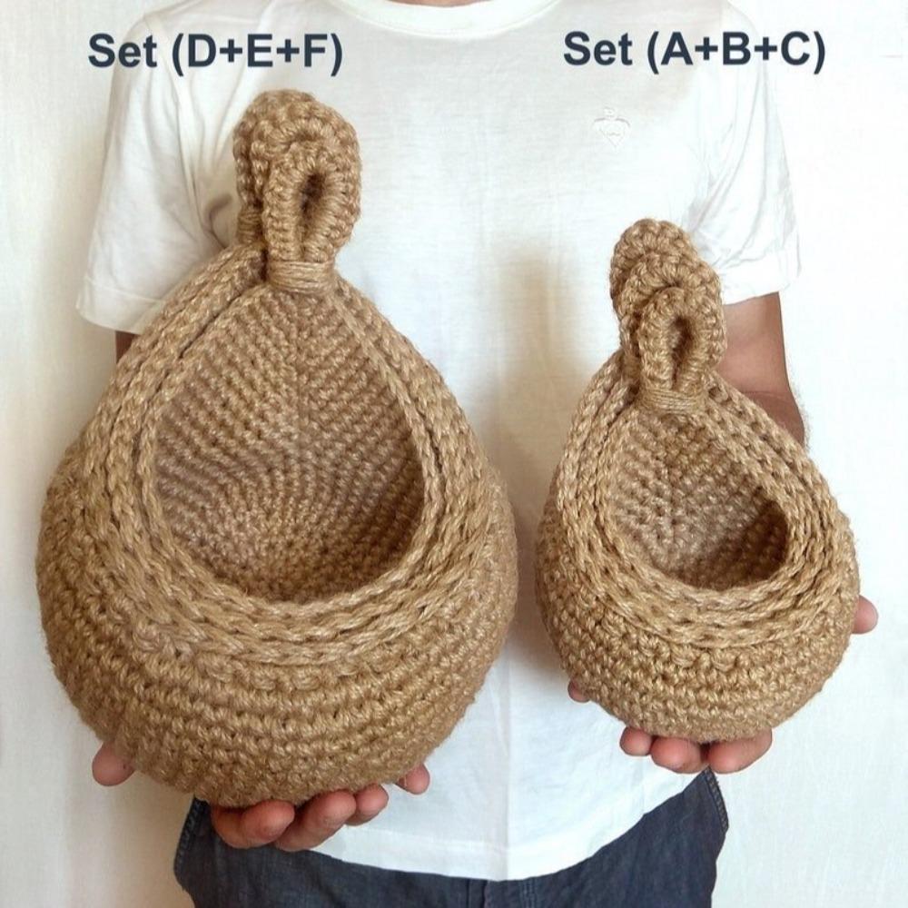 Woven Storage Basket Simulated Rattan Hanging Basket New Fruit Vegetable Basket  Home Decoration