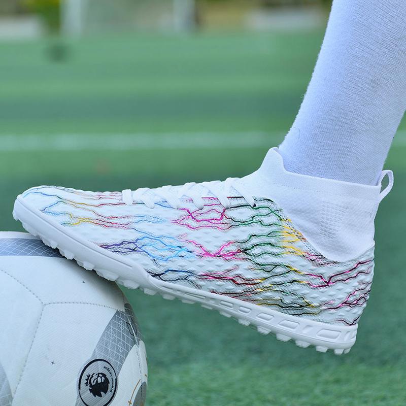 Модные мужские футбольные бутсы TF нескользящие бутсы для игры на траве кроссовки высококачественные удобные кроссовки высокие футбольные бутсы 35-46
