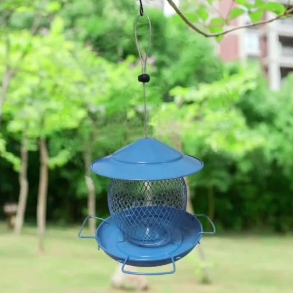 Large Capacity Hanging Bird Feeder Leak-Proof Bird Food Container Bird Feeding Station Outdoor Use