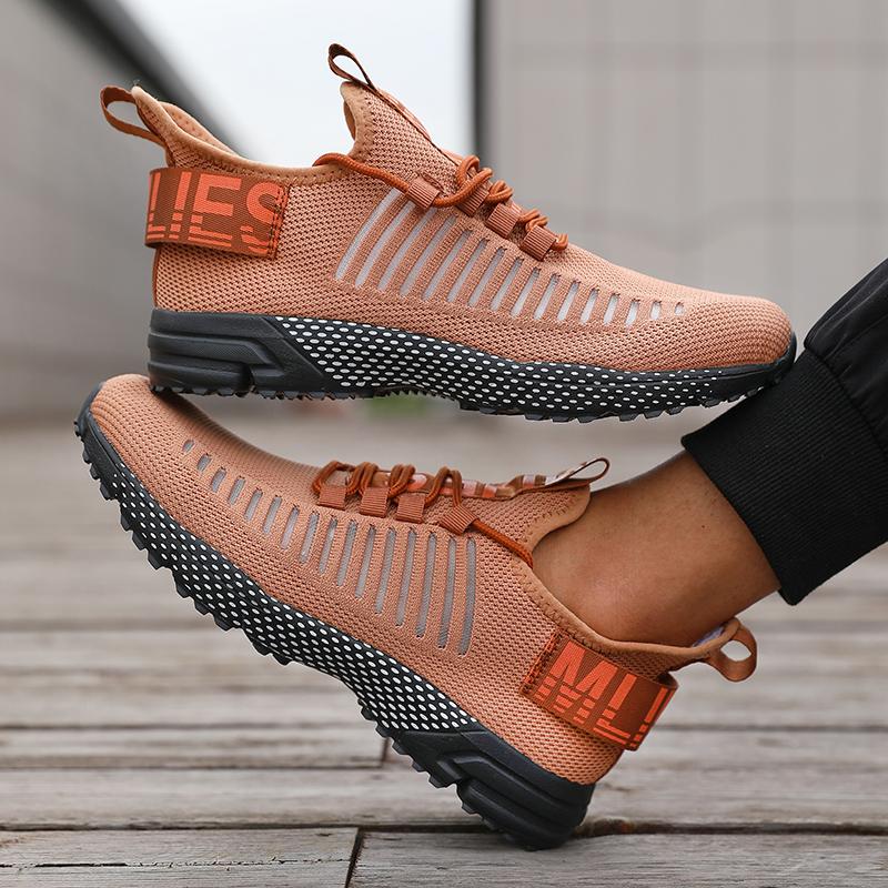 Men's Breathable Walking Shoes Platform Sneakers Fashion Comfortable Running Sport Shoes for Man Casual Baskets Tenis Masculino