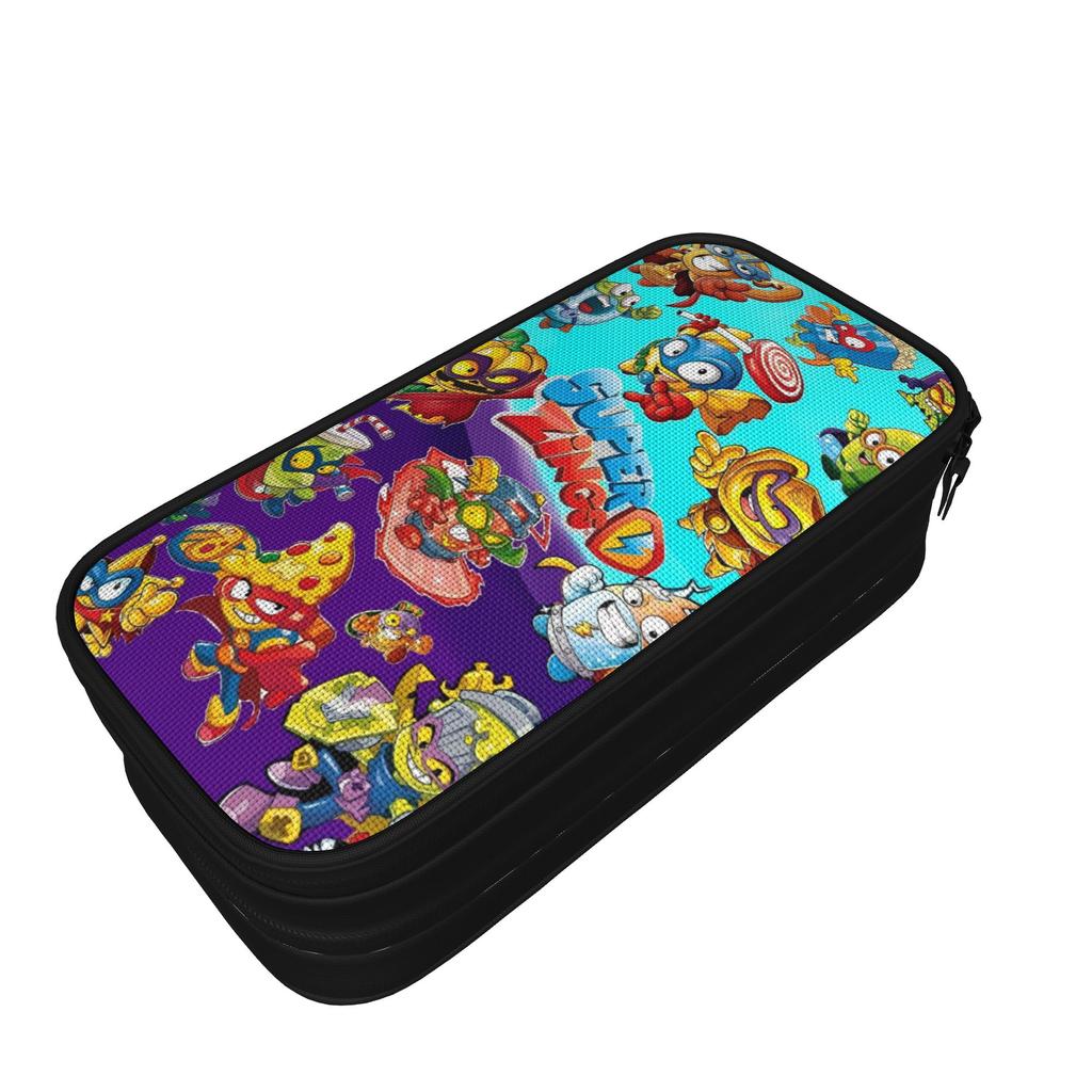 Super Zings Cartoon Pencil Case Fashion Bag Girl Boy Big Capacity Students School Gifts Pencilcases
