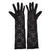 Black Silk Mesh Wedding Lace Gloves for Women's Evening Dress, Wedding Veil, Pure Erotic and Sexy Photo Sleeve, Sleeveless Dress